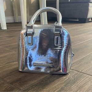 Betsey Johnson Mini Silver Handbag